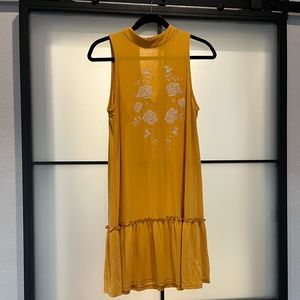 Francesca’s Alya Casual Yellow Dress